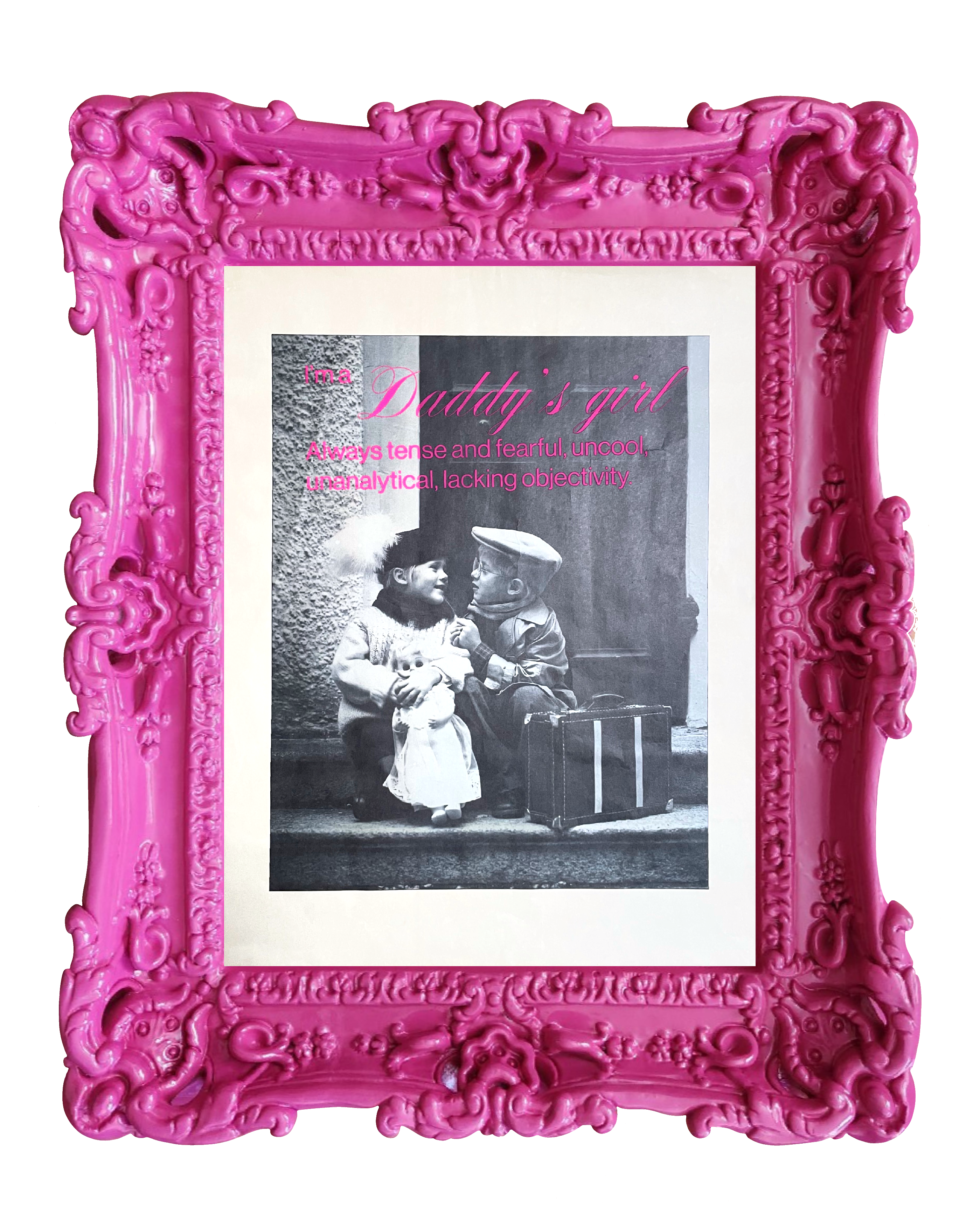 Pink picture frame
